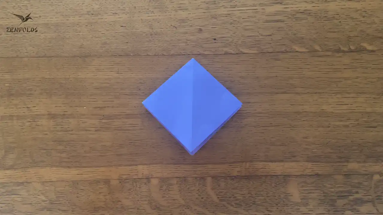 purple origami preliminary base