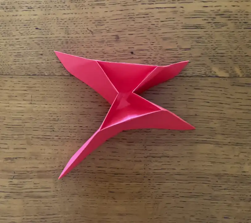 red origami sink fold